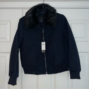 Banana republic Italian wool melton bomber